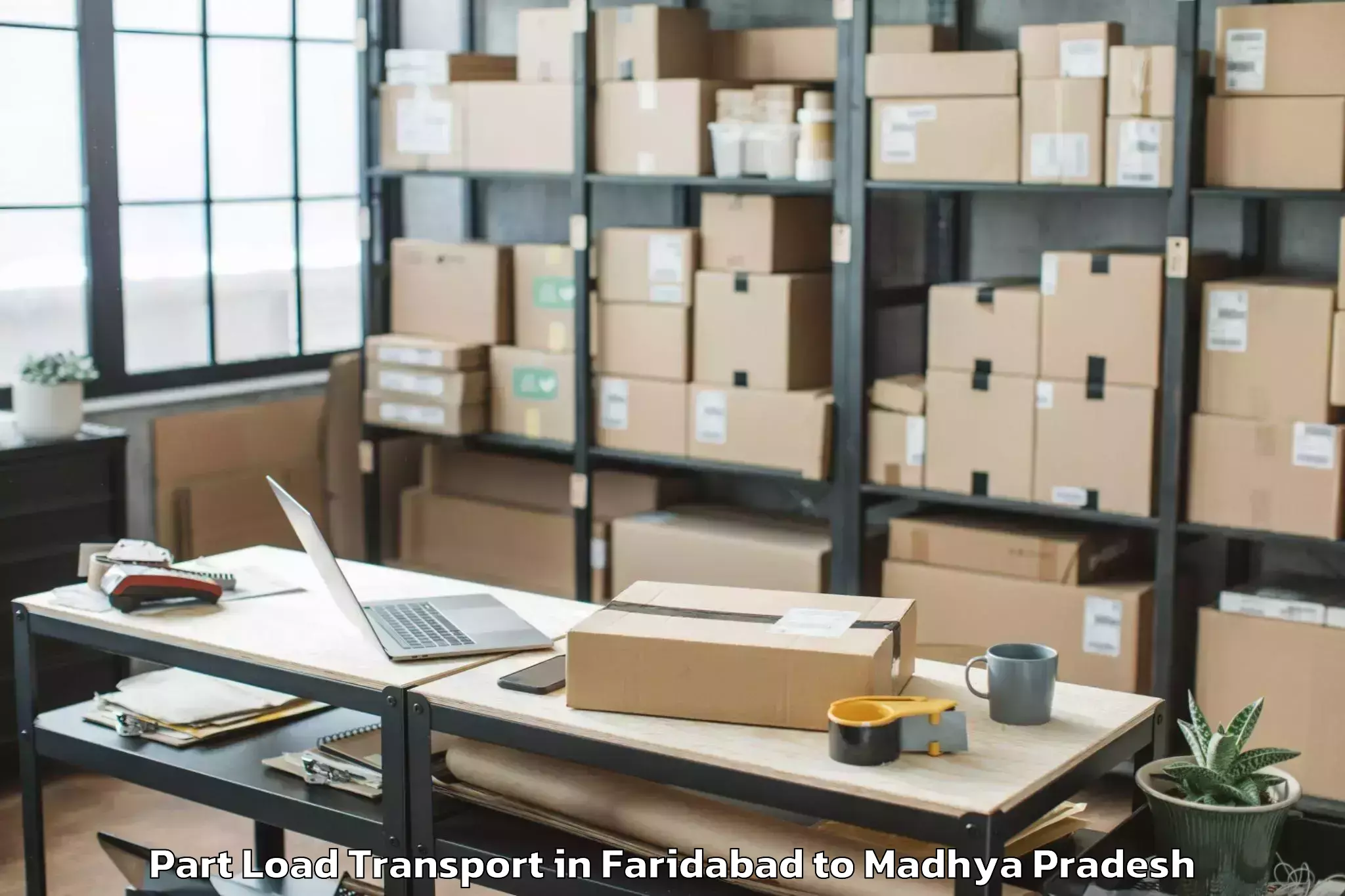 Professional Faridabad to Bada Malhera Part Load Transport